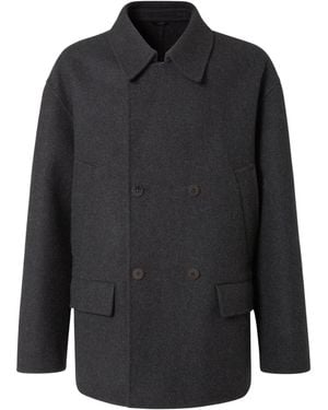 Fendi Double-Breasted Coat - Black