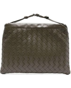 Bottega Veneta Dustbag Medium Leather Clutch - Green