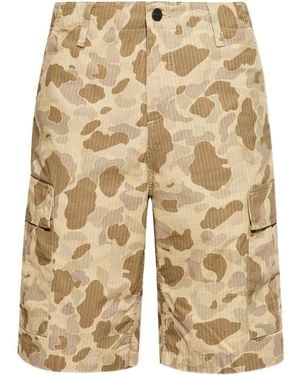 Carhartt Camouflage-Pattern Cargo Shorts - Natural