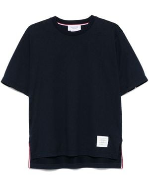 Thom Browne Oversized Cotton T-Shirt - Blue