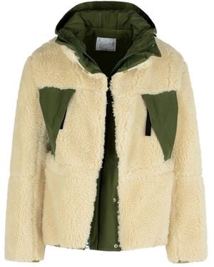 Sacai 'Sherling' Wool Blend Jacket - Green