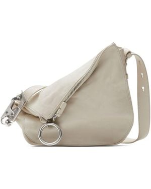 Burberry Borsa A Spalla Knight Piccola - Bianco
