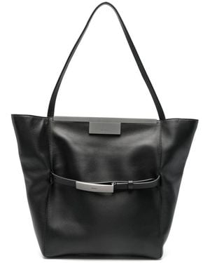 Max Mara Leather Clutch Bag - Black