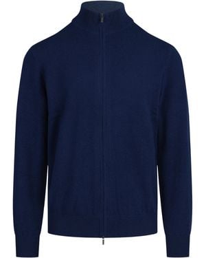 MC2 Saint Barth Grant Wool And Cashmere Cardigan - Blue