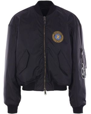 Balenciaga Large Fit Bomber Jaket - Black