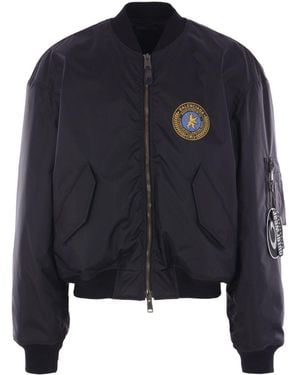 Balenciaga Large Fit Bomber Jaket - Black