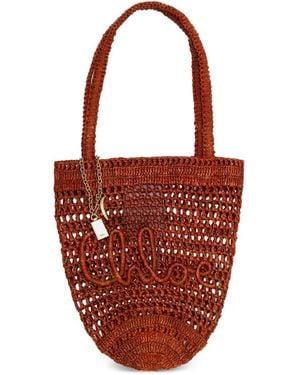 Chloé Borsa Tote Piccola Summer Banana - Rosso