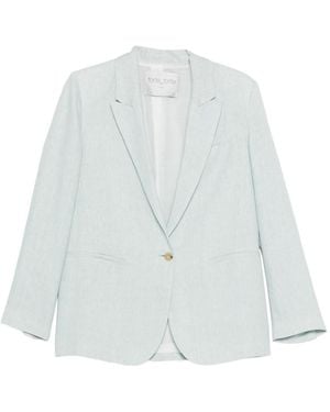 forte_forte Linen Single-Breasted Jacket - White