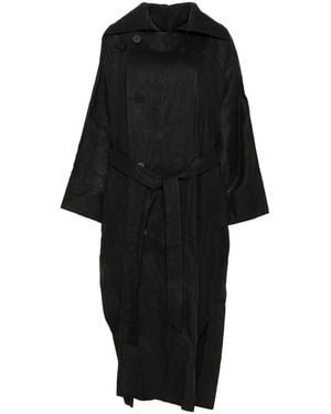Issey Miyake Long Coat - Black