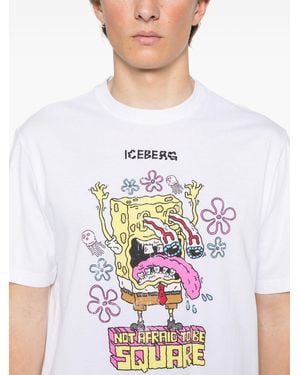 Iceberg Motif-Print T-Shirt - White