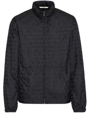 Valentino Jacket With Logo - Black