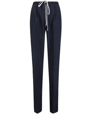 Rick Owens Drawstring Trousers - Blue