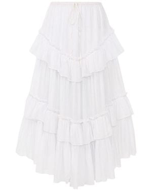 Chloé Cotton Maxi Skirt - White