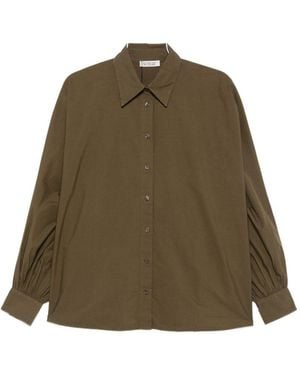 SOSUE Antonia Cotton Blouse - Green