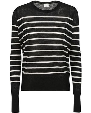 C.t. Plage Wool Striped Jumper - Black