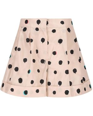Fendi Polka Shorts - Natural