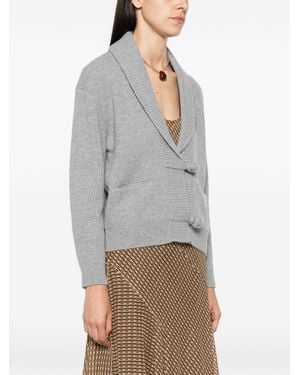 forte_forte Cashmere Blend Cardigan - Grey