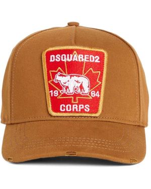 DSquared² Hat With Patch - Orange