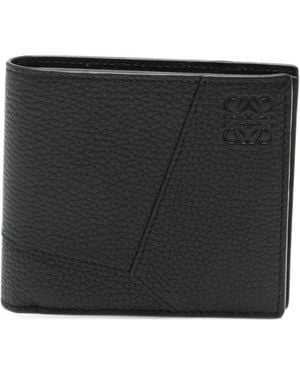 Loewe Puzzle Leather Bifold Wallet - Black
