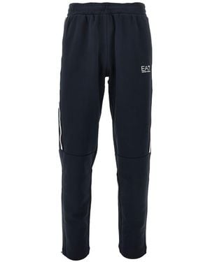 EA7 Cotton Blend Joggers - Blue