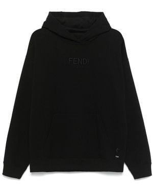 Fendi Sweatshirt With Logo - Black