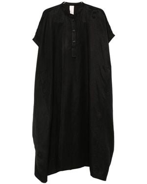 SOH Linen Blend Short Dress - Black