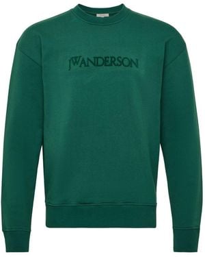 JW Anderson Long-Sleeve Sweatshirt With Logo - Green