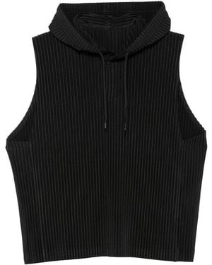 Homme Plissé Issey Miyake Pleated Top - Black