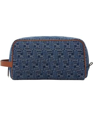 Fendi Medium Beauty Case - Blue