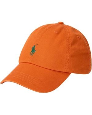 Polo Ralph Lauren Pony-Embroidered Baseball Cap - Orange