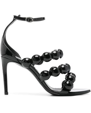 Alaïa Heeled Sandals 3 Straps - Black