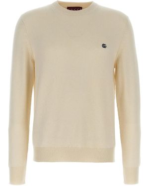Gucci Wool Jumper With Logo - White