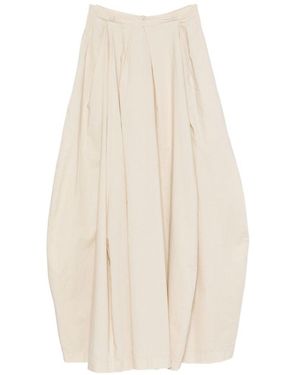 Jucca Pleated Maxi Skirt - White
