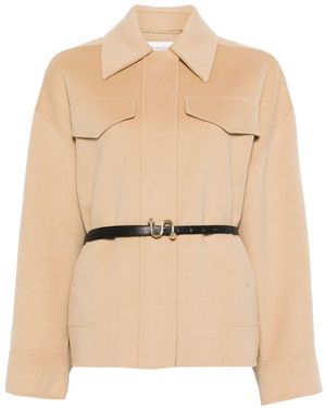 Sportmax Wool Short Coat - Natural