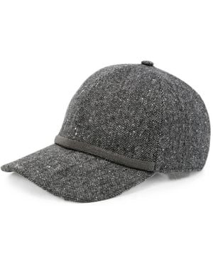 Brunello Cucinelli Wool Baseball Cap - Grey