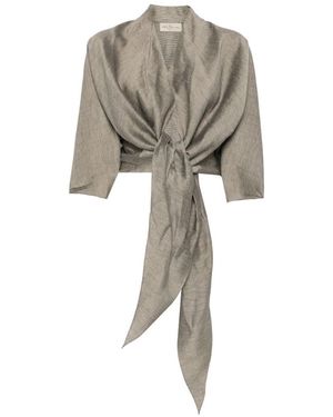 Cortana Aria Linen Jacket - Natural