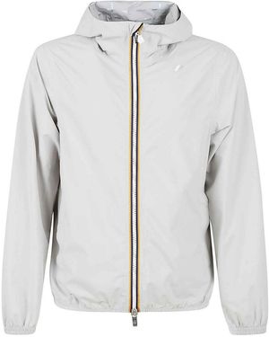 K-Way Stretch Dot Jacket - Grey