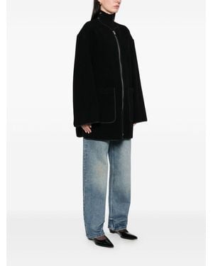 TOTEME Wool Zipped Jacket - Black