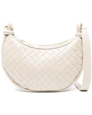 Bottega Veneta Gemelli Leather Shoulder Bag - Natural