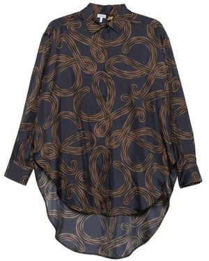 Loewe Paula's Ibiza Printed Silk Shirt - Grey