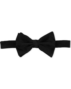 Emporio Armani Silk Bow Tie - Black