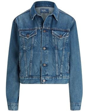 Polo Ralph Lauren Denim Jacket With Logo - Blue