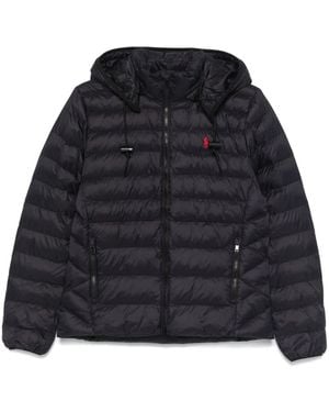 Polo Ralph Lauren Down Jacket With Hood - Black