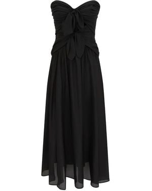 Zimmermann Aster Silk Midi Dress - Black