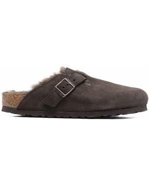 Birkenstock Boston Shearling Slipper - Marrone