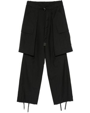 Sacai Wool Blend Trousers - Black