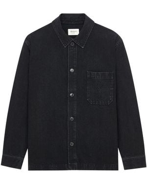 Saint Laurent Camicia Overshirt - Blu