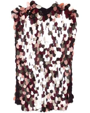 Dries Van Noten Carmasa Sequined Top - Red
