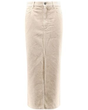 Isabel Marant Odalie Cotton And Linen Skirt - White