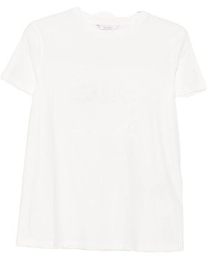 Max Mara Logo Cotton T-Shirt - White